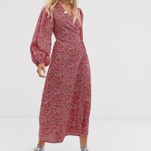 Wrap Dress w/ Fun Sleeves